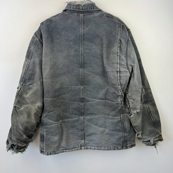 Carhartt Mens FR Traditional Jacket Size M Distressed Thrashed Wrecked Faded - Picture 9 of 16